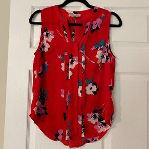 Philosophy Sleeveless Red Top Size S